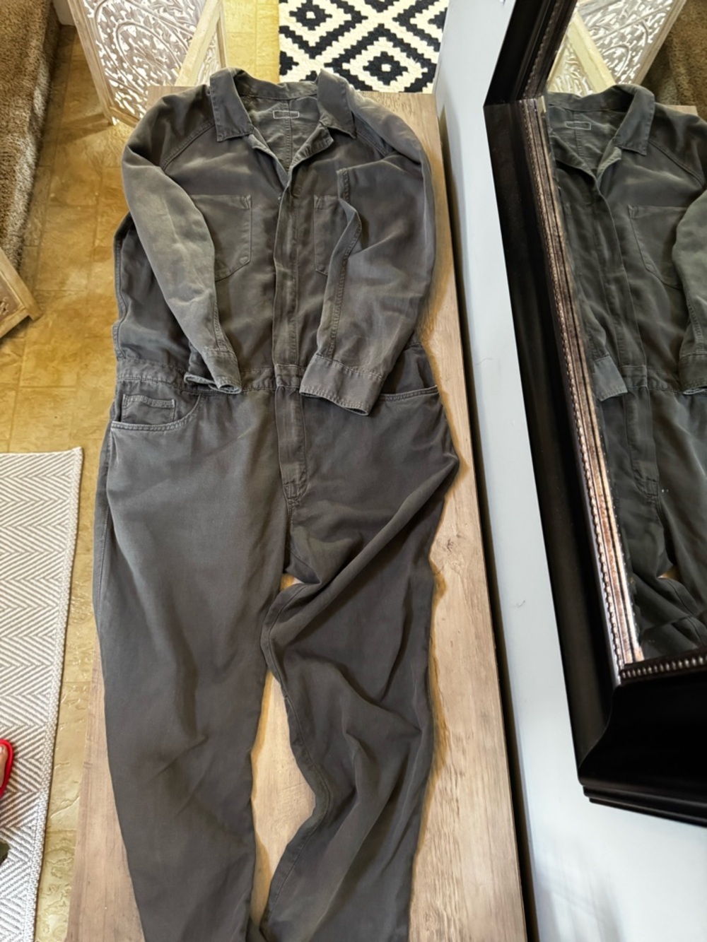 MOTHER Gray Jumpsuit Size Large - Picture 2 of 12